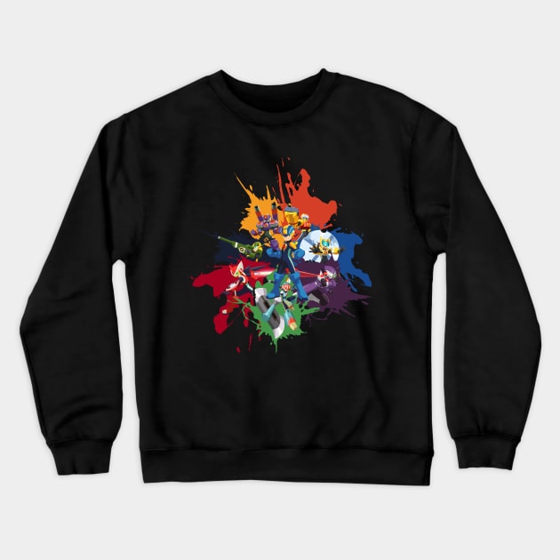 Megaman Souls of a Hero V1 Crewneck Sweatshirt by Jax89man